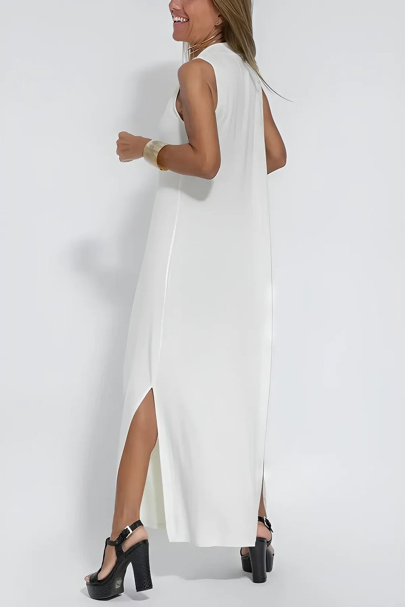 ISABELL - Elegant Maxi Dress with Knit Sweater as a Gift