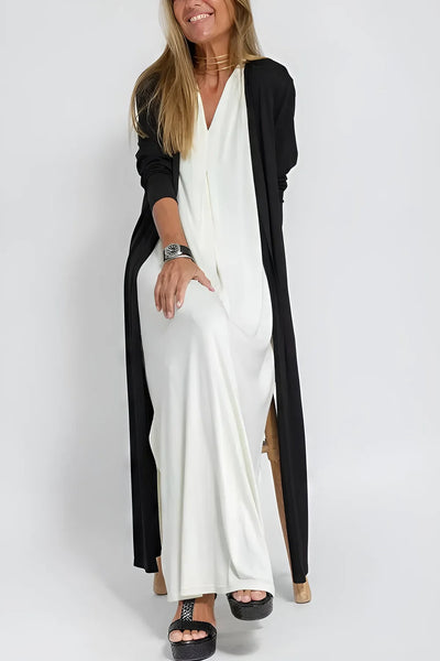 ISABELL - Elegant Maxi Dress with Knit Sweater as a Gift