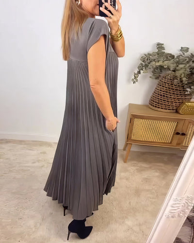 LIVIA - Pleated Sleeveless Dress