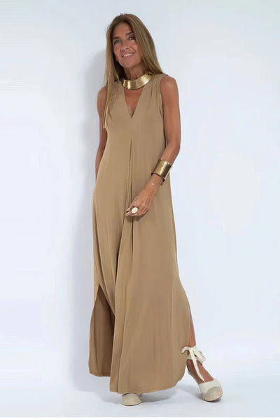 ISABELL - Elegant Maxi Dress with Knit Sweater as a Gift