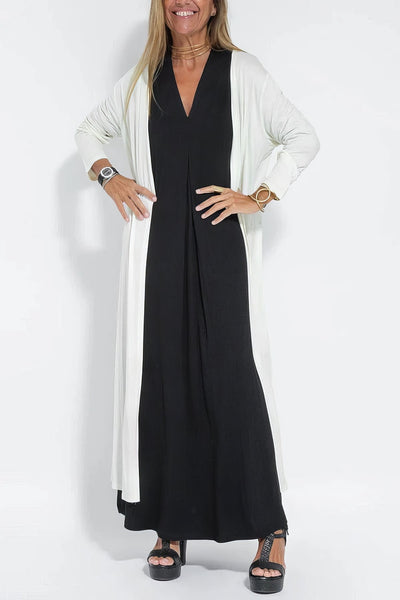 ISABELL - Elegant Maxi Dress with Knit Sweater as a Gift