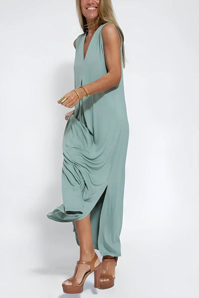 ISABELL - Elegant Maxi Dress with Knit Sweater as a Gift