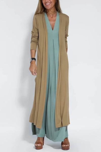 ISABELL - Elegant Maxi Dress with Knit Sweater as a Gift