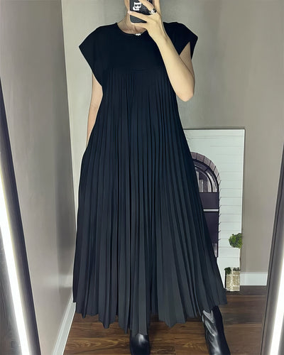 LIVIA - Pleated Sleeveless Dress